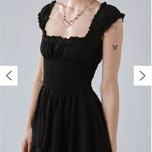 UO Rosie Smocked Tiered Ruffle Romper